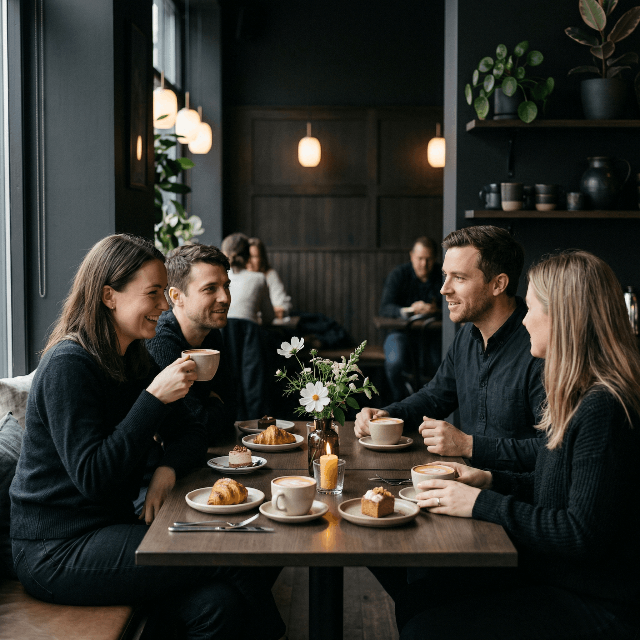 Guests enjoying a private event at Pausa Café
